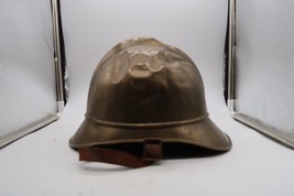 Antique Authentic Victorian Brass French Firemans&#39;s Helmet 1800s - $99.00