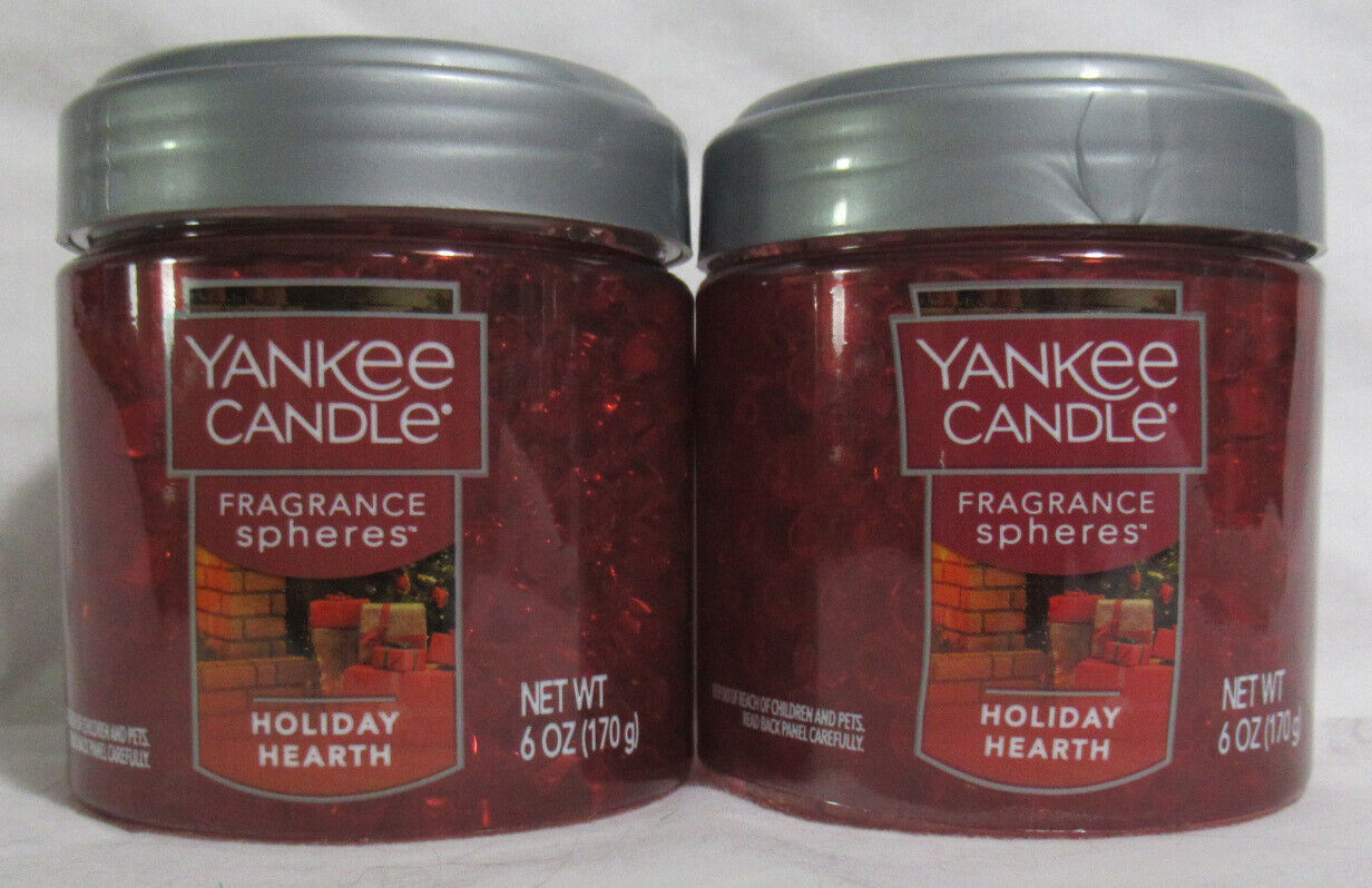 Primary image for Yankee Candle Fragrance Spheres Odor Neutralizing Beads Lot Set 2 HOLIDAY HEARTH