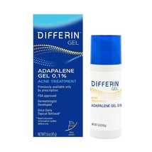 Differin Acne Treatment Gel, 90 Day Supply, Retinoid Treatment For Face With 0.1 - £32.58 GBP