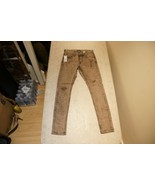 Brown Stonewash Trendy Slim Stretch Rip Skinny Straight Leg Jeans Denim ... - £12.26 GBP