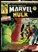 Mighty World Of Marvel #93 1974-HULK-FANTASTIC FOUR-IRON MAN-KIRBY-UK Comic Fn - £28.60 GBP