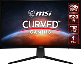 MSI G2422C, 24&quot; Curved Gaming Monitor, 1920 x 1080 (FHD), VA, 1 ms, 170 Hz, Free - £153.11 GBP