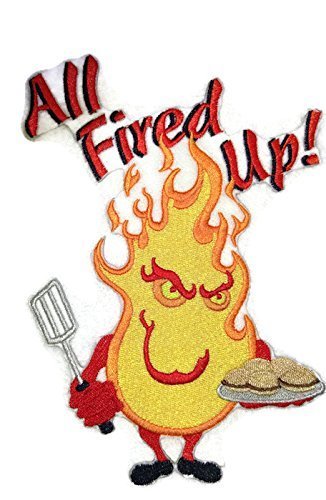 Lets go Outback for BBQ Apron Design [Get All Fired Up ] Embroidered Iron On/Sew