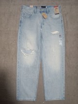 Men&#39;s Levi’s Silver Tab Loose Fit Denim Jeans Size 32x30 Distressed Baggy NWT - $35.00