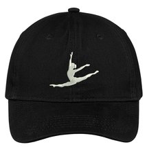 Trendy Apparel Shop Modern Dancer Embroidered Cap Premium Cotton Dad Hat - Black - £15.97 GBP