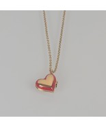 Sugarfix by Baublebar Goldtone Red Heart Locket Necklace NEW Valentines Day - £15.51 GBP