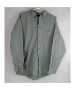 Croft &amp; Barrow Men&#39;s Gray Dress Shirt Size Large 100% Cotton - $20.28 CAD
