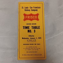 Frisco St Louis San Francisco Railway Employee Timetable No 3 1975 Easte... - $9.95