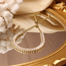 Korean new design fashion jewelry high-end luxury flower zircon adjustable femal - £14.18 GBP