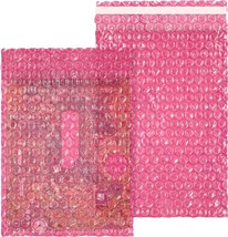 25 pcs Pink Anti-Static Bubble Wrap Bags 6x8.5&quot; Self-Sealing Static Shielding - £14.17 GBP