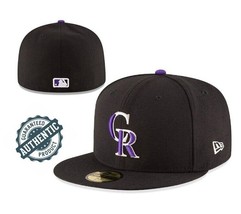 MLB Colorado Rockies 59FIFTY 5950 Men&#39;s Fitted New Era Hat Cap  Size 7 1/2 - £23.50 GBP