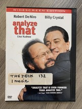 Analyze That (DVD, 2010) Robert DeNiro, Billy Crystal - £2.86 GBP