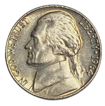 1964 (P) Jefferson Nickel - £0.86 GBP