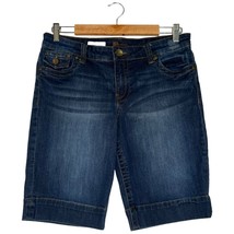 Kut From The Kloth Womens 10 Bermuda Shorts Natalie Mid Rise Denim Jean ... - $17.81