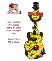 Hard Rock Cafe 2013 Orlando Year of the Snake Guitar Trading Pin - £11.69 GBP