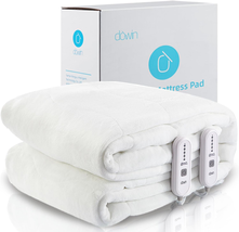 Heated Mattress Pad Coral Fleece Electric Matress Cover Bed Warmer Fast Heating - £100.92 GBP