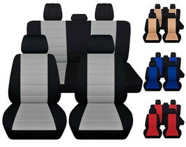Front and Rear car seat covers Fits Jeep wrangler JL 2018-2021  Nice Colors - $169.99