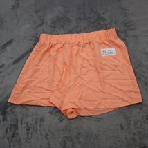 Asos Shorts Womens 12 Orange Polyester Elastic Waist Pull On Relaxed Bottoms - £17.92 GBP
