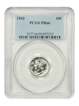 1942 10C PCGS PR66 - £223.84 GBP