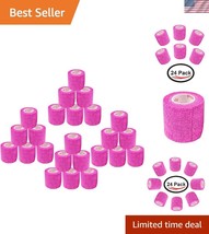 2-Inch Flexible Vet Wrap Tape - Bulk 24 Pack in Fuchsia for Animal Comfort - $40.50