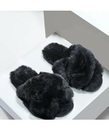 Charlie Paige ~ Open Toe ~ Crossover ~ Slippers ~ Size Small ~ Black ~ F... - $450.11 MXN
