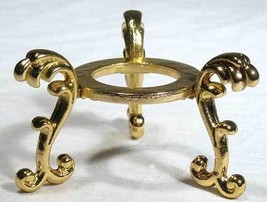 Gold Plated Flower gazing ball stand - $664.89 MXN
