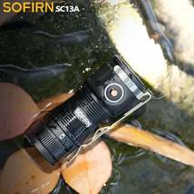 Sofirn SC13A Black 519A LED 1300lm Anduril 2.0 Mini EDC 18350 Flashlight... - $31.84