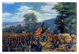 Civil War Father Corby Blessing Irish Brigade Painting 4X6 Photo - $7.97