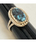 Southwestern Style Sterling silver Turquoise Ring Size 6 - $37.92 CAD