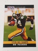 Sterling Sharpe Green Bay Packers 1990 Pro Set Card #114 - £0.78 GBP