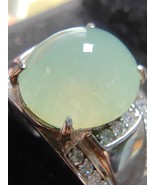 Icy Ice Light Green 100% Natural Burma Jadeite Jade Ring # 925 Sterling ... - $1,335.66 CAD