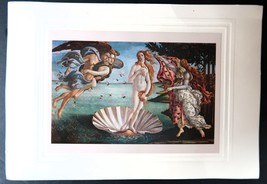 Vtg Print The Birth of Venus by Sandro Botticelli 9 3/4&quot; x 6 3/4 Paper - $19.99