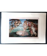 Vtg Print The Birth of Venus by Sandro Botticelli 9 3/4&quot; x 6 3/4 Paper - €17,11 EUR