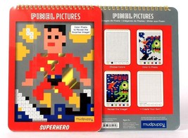 2 Ct Mudpuppy Pixel Pictures Superhero Color Pixels To Reveal Surprise Image - £14.15 GBP