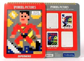 2 Ct Mudpuppy Pixel Pictures Superhero Color Pixels To Reveal Surprise I... - $17.99