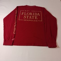 League Florida State Seminoles Men's Red Cotton Long Sleeve T-Shirt Size Medium image 2