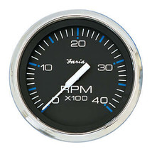 Faria Chesapeake Black 4&quot; Tachometer - 4000 RPM (Diesel) [33742] - £92.91 GBP