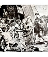 Roman Patriotism Priests Warn Decius Mus 1913 Plate Print 2 Page History... - $39.99