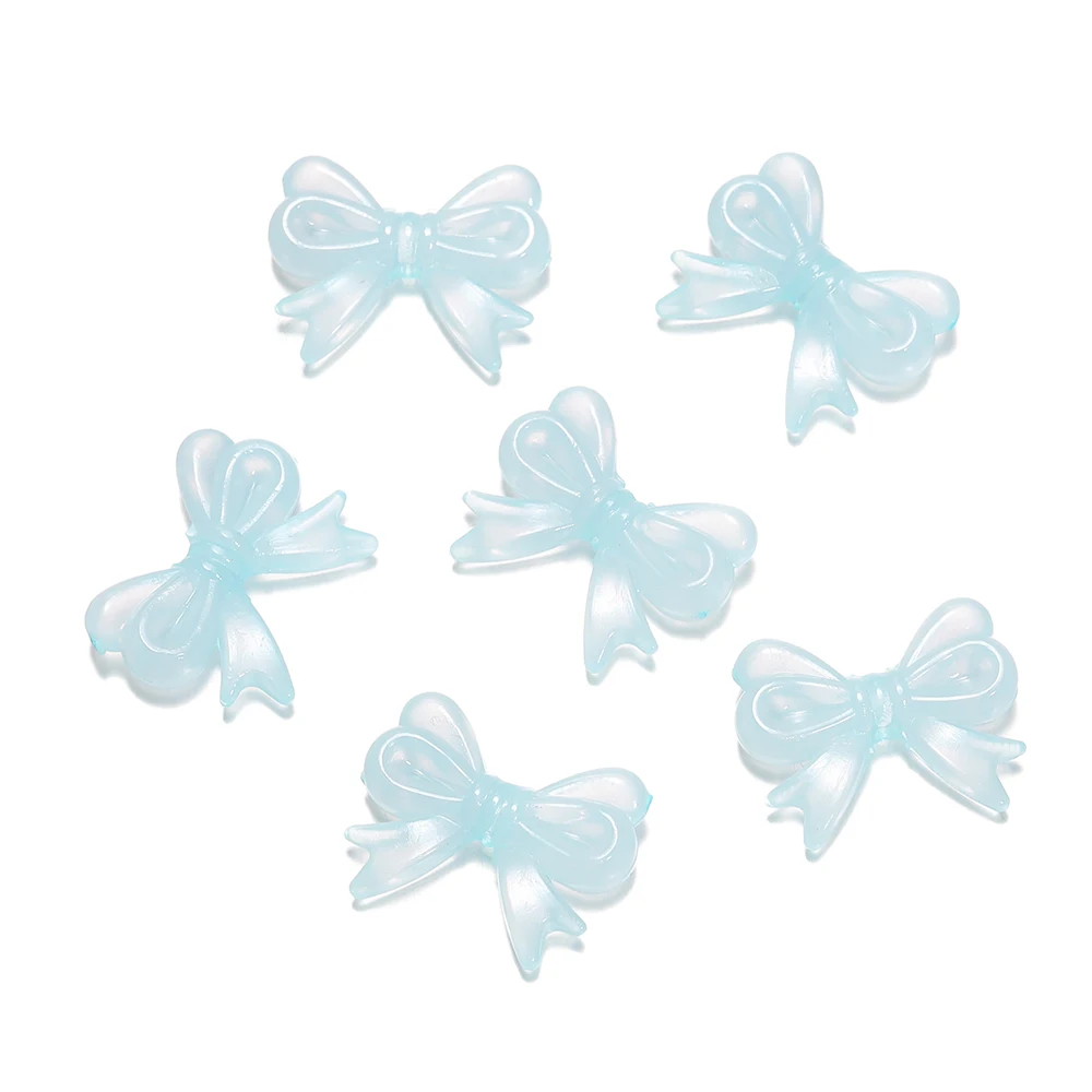 30Pcs/Lot 14x18mm Bowknot Transparent Bow Spacer Beads Earrings Making -... - $1.72