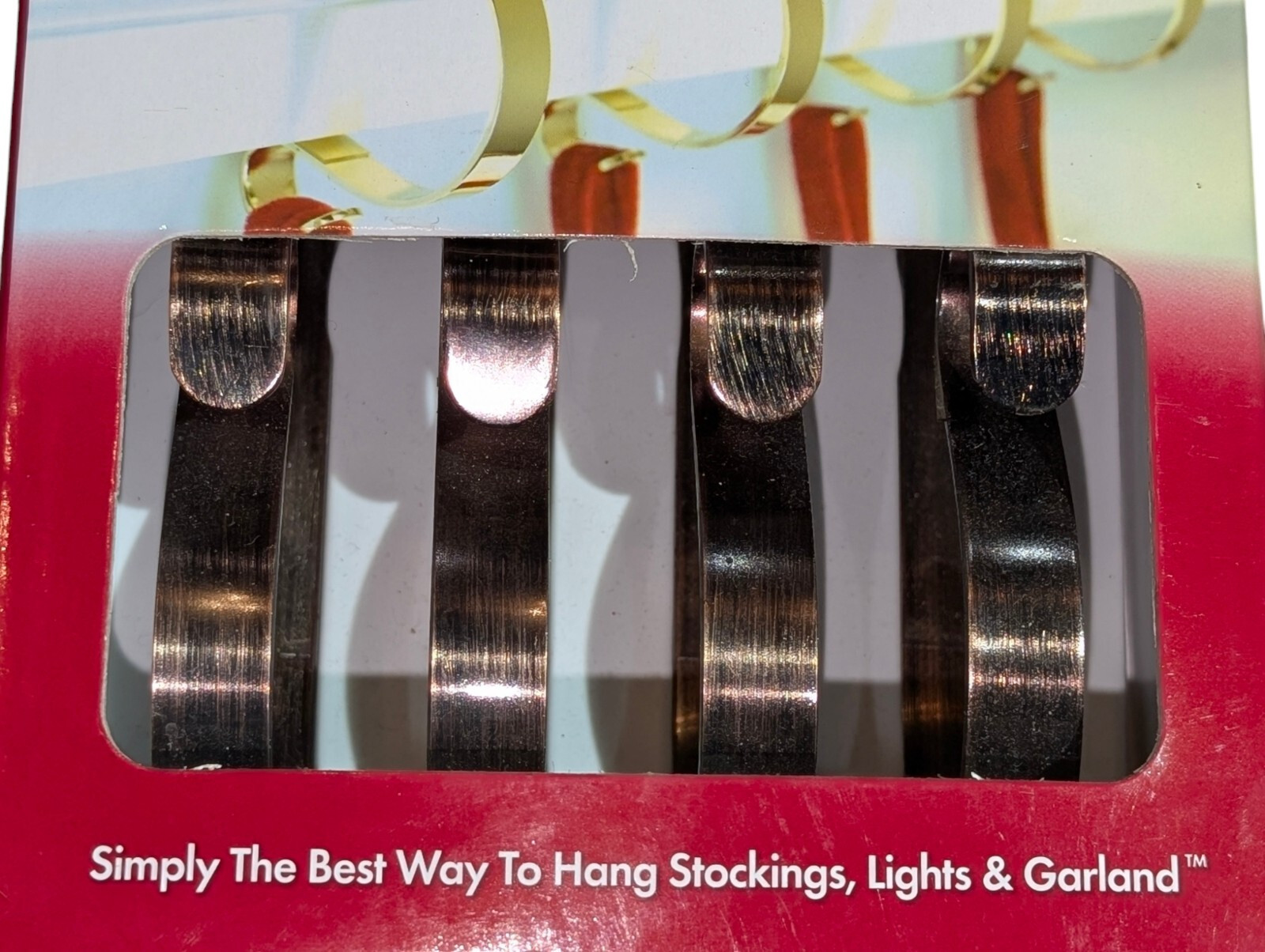 The Original MantleClips Christmas Stocking Lights Garland Holders Haute Decor Item image 3