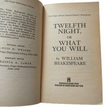 Twelfth Night Shakespeare Book PB 1960 Folger Library William Washington Square  - £7.90 GBP