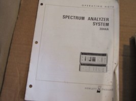 HP Hewlett Packard Spectrum Analyzer System 3044A Operating Note manual - £23.46 GBP