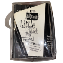 The Bag Smith Little Black Bag Purse Kit Knit or Crochet Complete Project  - $24.99
