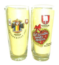 2 Spaten1995 &amp; 1984 Munich Oktoberfest 0.5L German Beer Glasses - £15.77 GBP