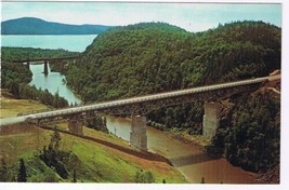 Ontario Postcard Little Pic River Bridge Lake Superior Circle Route - £2.36 GBP