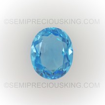 Natural Topaz Oval Facet Cut 11X9mm Light Swiss Blue Color VS Clarity Loose Gems - £32.86 GBP