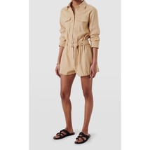 NWT Derek Lam 10 Crosby Almond Zuma Linen Balloon D-Ring Belted Jumpsuit... - $169.13