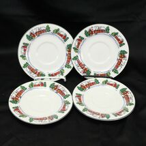 Totally Today Gingerbread House Saucers 6-1/2" Christmas  Lot of 4  Xmas - $10.77
