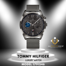 Tommy Hilfiger Herren-Armbanduhr 1791546, Quarz, Edelstahl, graues... - £95.93 GBP