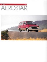 1993 Ford AEROSTAR sales brochure catalog 93 US XLT Eddie Bauer - £4.77 GBP